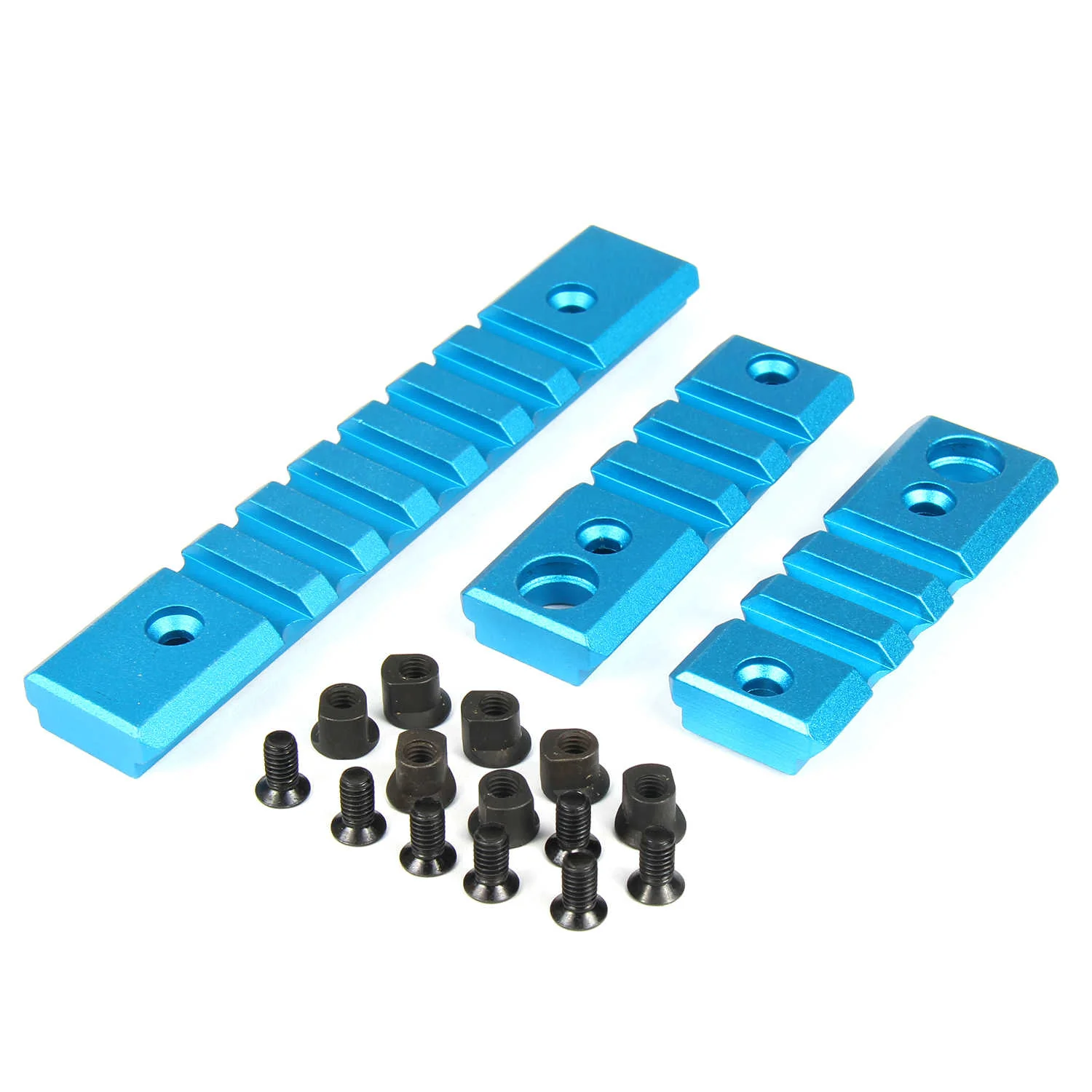 3PCS KEYMOD Aluminum Rail Mount Handguard Section Select Picatinny Weaver - Image 3