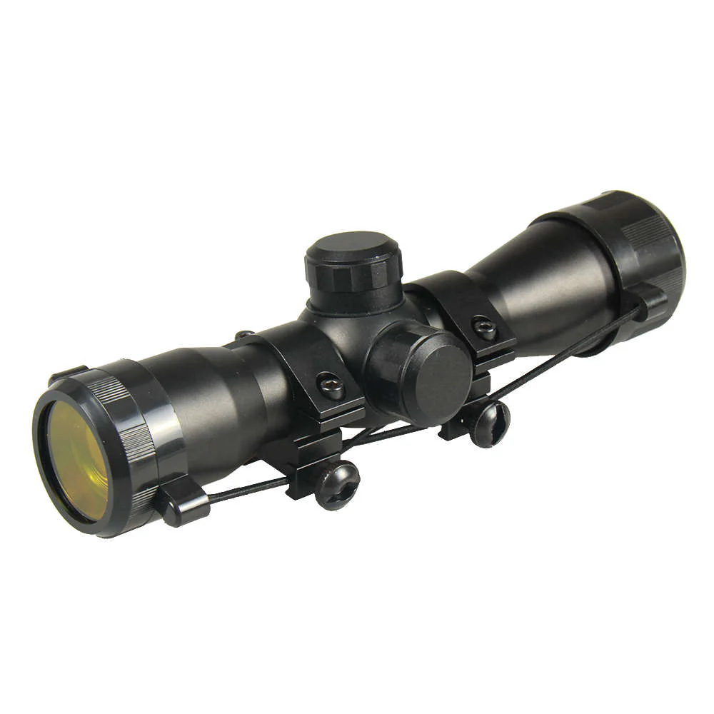 Tactical 4X32 Compact Mil-Dot OR RANGEFINDER Scope w/ 1" Picatinny Rings - Image 5