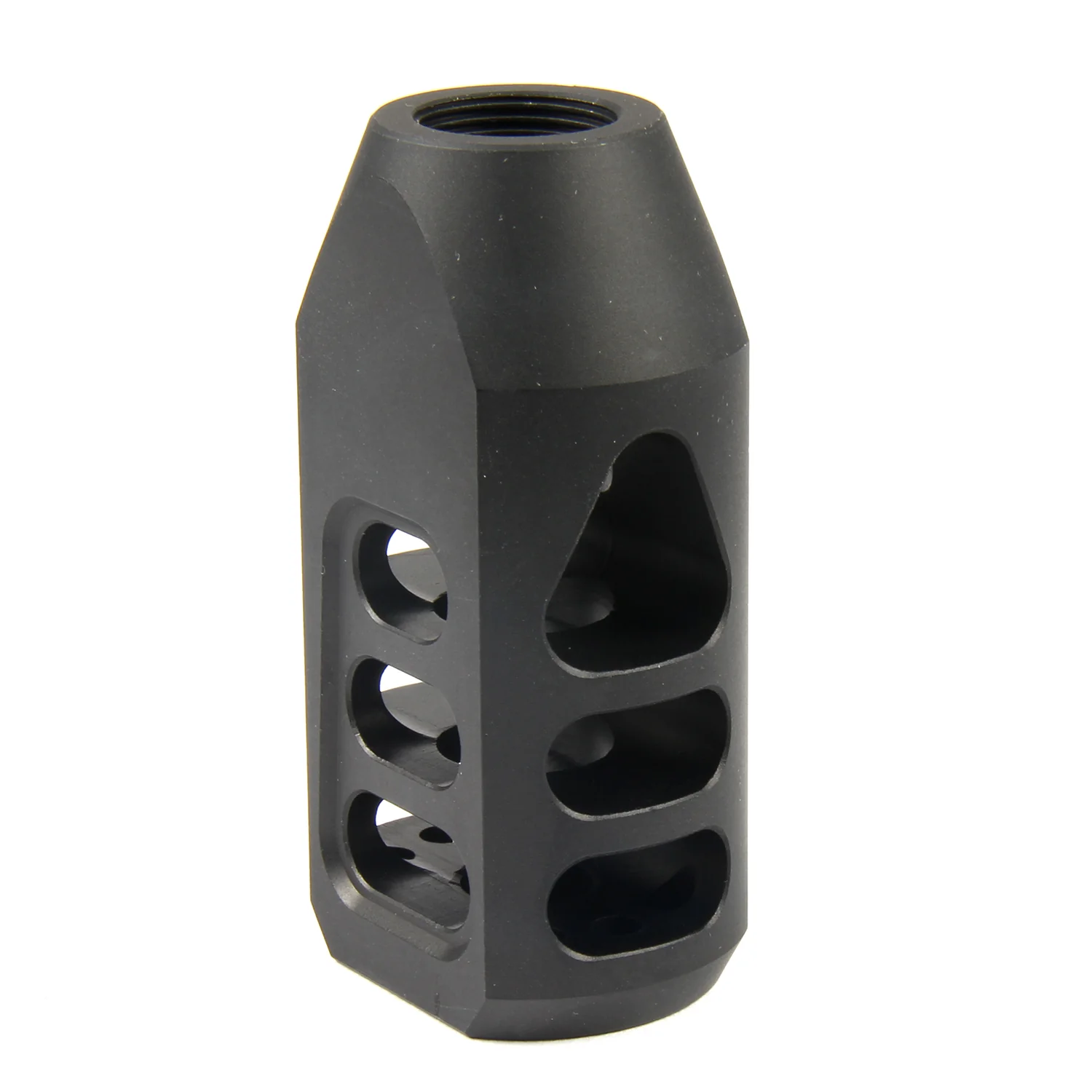 Tanker Style Muzzle Brake 1/2"x28 TPI For .223/5.56 & 5/8"x24 TPI For .308 - Image 7